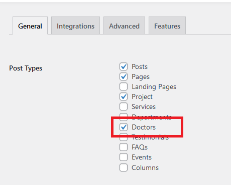 CPT - Elementor Doctors