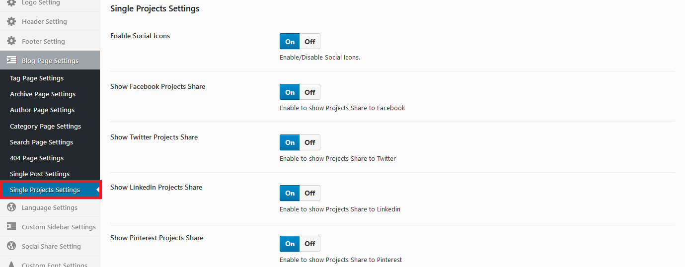 MERIT Options - Projects